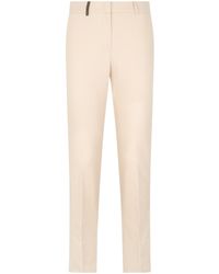 Peserico - Straight-Cut Mid-Rise Pants - Lyst