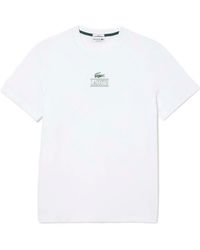 Lacoste - Minimalist And Versatile Shortsleeve Top - Lyst