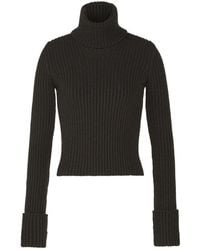 Bottega Veneta - Rib Knit Turtleneck Jumper - Lyst