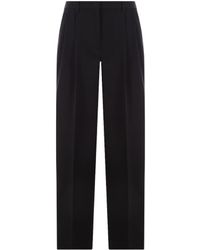 Jil Sander - Jill Sander High-Waisted Belted Trousers - Lyst
