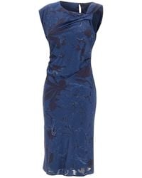 Kaos - Icona Floral Jacquard Midi Dress - Lyst
