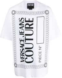 Versace Jeans Couture - Logo-Print Cotton T-Shirt - Lyst