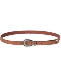 Brunello Cucinelli - Reversed Tip Calf Leather Belt - Lyst