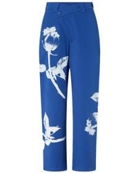 Pinko - Floral-Print Cotton Pants - Lyst