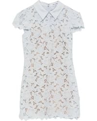 Self-Portrait - Guipure Lace Mini Dress - Lyst