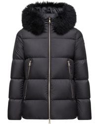 Moncler - Laichefur Shearling-Trimmed Short Down Jacket - Lyst