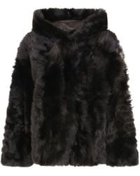 Yves Salomon - Long-Sleeve Hooded Jacket - Lyst