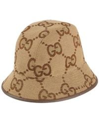 Gucci - Gg Supreme Wide Brim Bucket Hat - Lyst