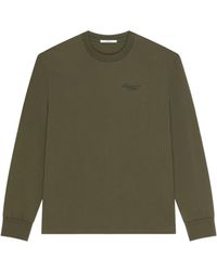 Givenchy - Stamp Printed Long-Sleeved T-Shirt - Lyst