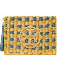 Tory Burch - Ella Woven-Check Clutch Bag - Lyst