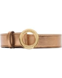 Burberry - Logo Graphic Leather Belt - Lyst
