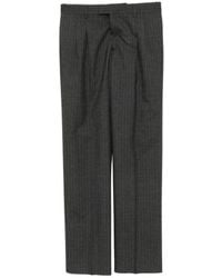 Lardini - Pinstripe Pleated-Design Trousers - Lyst