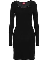 DIESEL - Solid Color Flare Dress - Lyst