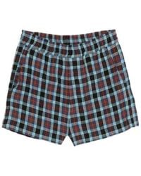 NAMACHEKO - Leonida Checked Shorts - Lyst