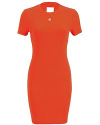 Givenchy - 4G Plaque Short-Sleeved Dress - Lyst