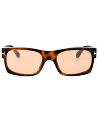 Tom Ford - Eyewear Juan Rectangle Frame Sunglasses - Lyst