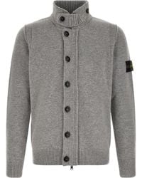 Stone Island - Button-Up Jumper - Lyst