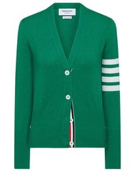 Thom Browne - Cashmere V-Neck Cardigan - Lyst
