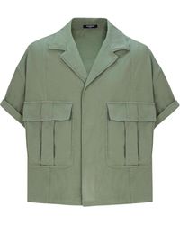 Balmain - Cotton Utility Shirt - Lyst