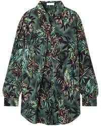 Rabanne - Floral-Printed Silk Shirt - Lyst