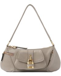 Chloé - Chloé The 99 Lock Detailed Shoulder Bag - Lyst