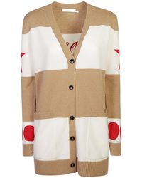 Max Mara - Valido V-Neck Long-Sleeved Cardigan - Lyst
