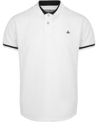 Vivienne Westwood - Orb Embroidered Short-Sleeved Polo Shirt - Lyst