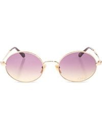 Chloé - Chloé Eyewear Oval Frame Sunglasses - Lyst