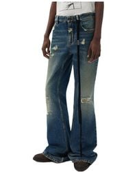 Ann Demeulemeester - Toos Slim Bootcut Distressed Jeans - Lyst