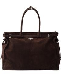 Prada - Bonnie Suede Tote Bag - Lyst
