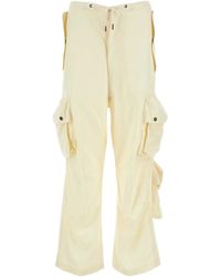 DARKPARK - Cream Wool Blair Cargo Pant - Lyst