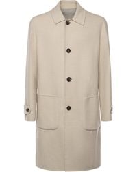 Eleventy - Reversible Wool Coat - Lyst