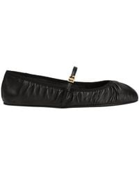 Dolce & Gabbana - Dg Logo Plaque Ballet Flats - Lyst