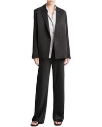 Vince - Single-Breasted Satin Blazer - Lyst