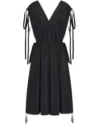 RED Valentino - V-Neck Lace Detail Dress - Lyst