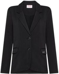 Sun 68 - Basic Fleece Blazer - Lyst