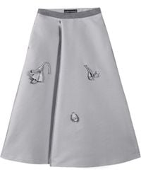Luisa Cerano - Floral Pattern Skirt - Lyst