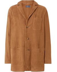 Polo Ralph Lauren - Suede Three-Button Jacket - Lyst