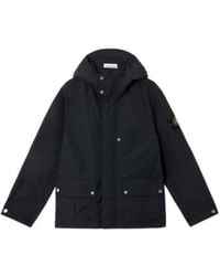 Stone Island - Compass-Badge Hooded Jacket - Lyst