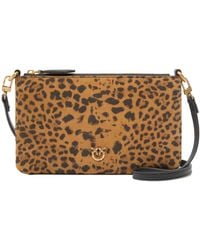 Pinko - Leopard Printed Mini Bag - Lyst