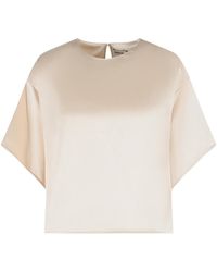 Jonathan Simkhai - Acetate Blend Top Ivory - Lyst