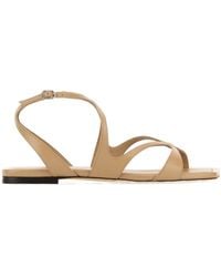 Jimmy Choo - Ayla Strappy Flat Sandals - Lyst