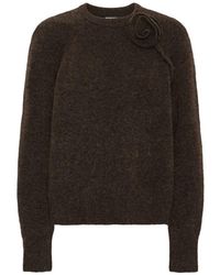 ROTATE BIRGER CHRISTENSEN - Alpaca-Blend Knit Flower Jumper - Lyst