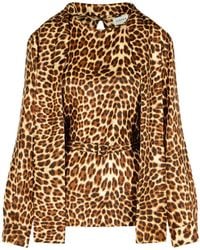 P.A.R.O.S.H. - Animlier Silk Blouse - Lyst