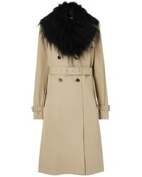 Fendi - Cotton Trench Coat - Lyst