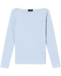 Emporio Armani - Boat Neck Jumper - Lyst