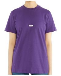 MSGM - Logo Details T-Shirt - Lyst