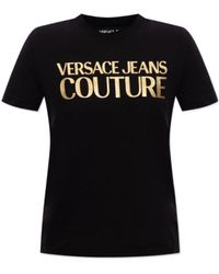 Versace Jeans Couture - Couture Logo Printed Crewneck T-Shirt - Lyst