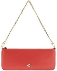 Pinko - Horizontal Flat Chain Shoulder Bag - Lyst