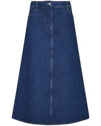 Studio Nicholson - Baringo Denim Skirt - Lyst